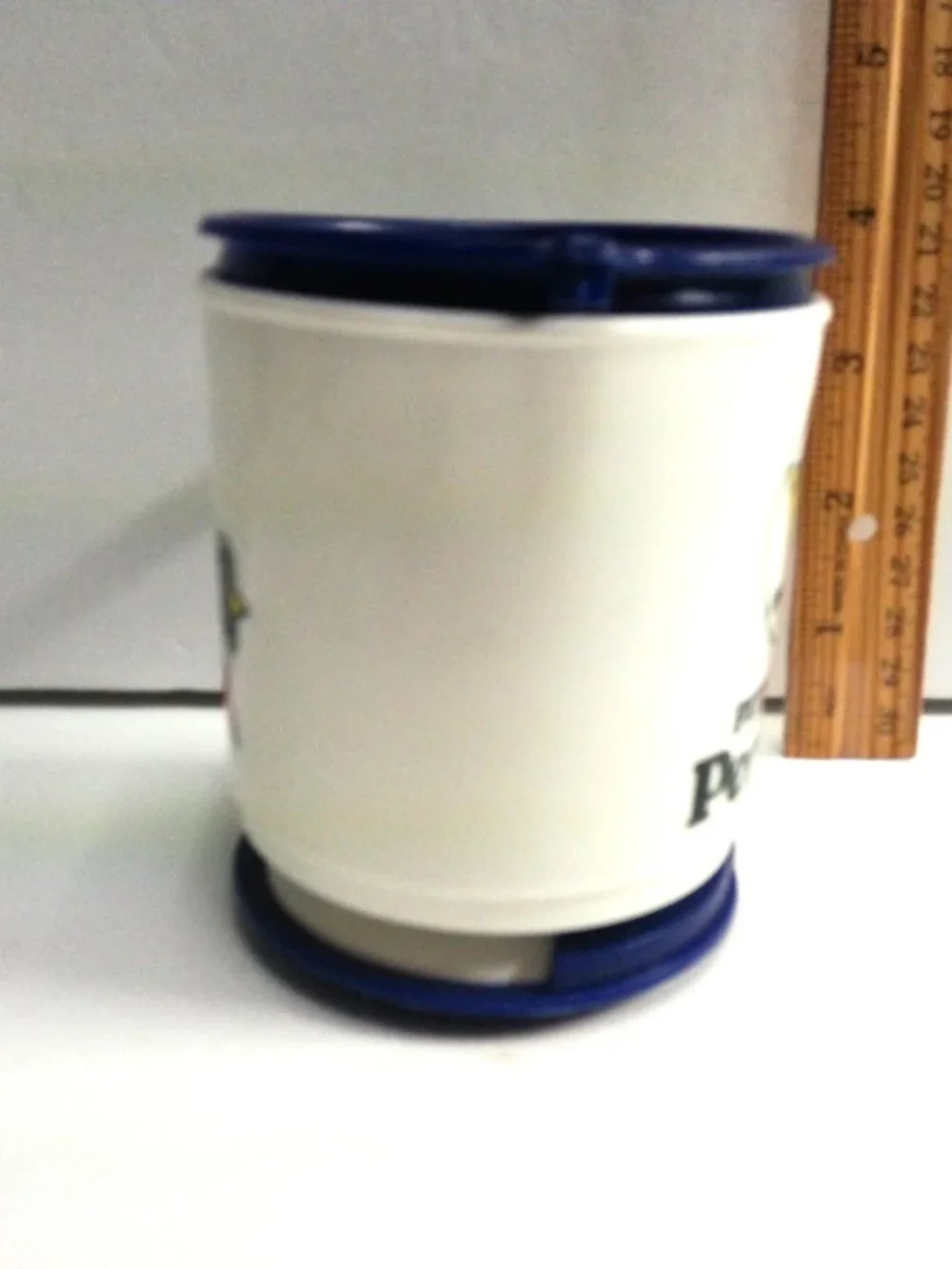 Pittsburgh Penguins Hockey Sunoco Promotional Travel Mug 1970 & Lid, Holder Base